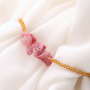 These cute bracelets with natural stone crystal faceted beads are for you!