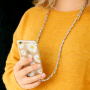 Very easy: phone cords