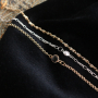 This is the trend of AW &lsquo;19/&rsquo;20: Earrings, bracelets and necklaces with crystal glass and belcher chain