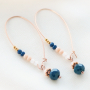 Stylish earrings in the latest trend colours