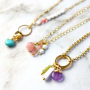 Get inspired to get started with natural stone charms