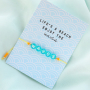 Getting started with macram&eacute; bead cord, acrylic letter beads and jewellery cards: