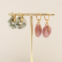 See here how to make beautiful earrings and bracelets with natural stone disc charms