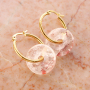 See here how to make beautiful earrings and bracelets with natural stone disc charms