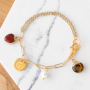 The most beautiful jewellery is made with natural stone charms and connectors: