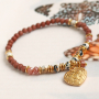 These unique jewellery items can be made using natural stone beads and Artistic Wire: