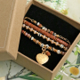 These unique jewellery items can be made using natural stone beads and Artistic Wire: