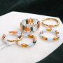 DIY: this is how you make trendy rings from top facet tube beads: