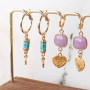 This jewellery can be made with natural stone connectors: 