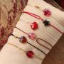 These cute bracelets are made with the latest fashion faceted beads: