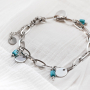This is how you style the latest chain necklaces and chain bracelets: 