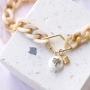 Making statement jewellery with zirconia lock charms! 