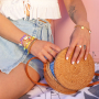 Create summery jewellery with shell beads, glass seed beads and many more items! 