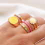 Get creative with these  rings with enamel