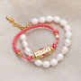 Design jewellery with stainless steel and brass metal C.U.S&reg; jewellery message beads