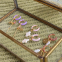 Earrings inspiration with colourful earrings creole