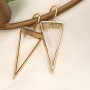 Earring inspiration with golden and silver charms and connectors