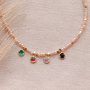 This is how you use crystal glass charms and connectors in your jewellery