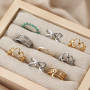 Beautiful stainless steel rings to combine with each other 