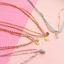For necklaces, bracelets and ankle bracelets