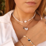 Summer jewellery with shell pendants