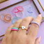 Combine various rings to create an elegant look