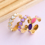 This is how you wear these bright coloured stainless steel rings