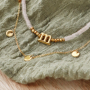 Get creative and create bracelets and necklaces with letter beads