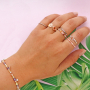 How to make rings with zirconia beads