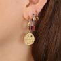 Personalise these stunning stainless steel hoops