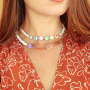 Inspiration for making necklaces with letter beads