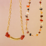 Design jewellery with chips stone beads