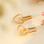 Create elegant earrings with brass TQ metal earrings