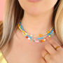 Inspiration time with acrylic beads summer colors