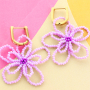 Get creative with earring components with glass seed beads