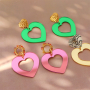 How to use Plexx flowers and hearts in eye-catching earrings