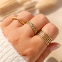 Tips for combining ready-made stainless steel rings