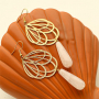 How to create trendy earrings with natural stone drop beads