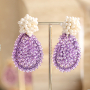 How to use top facet charms in trendy earrings