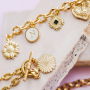 Get creative with stainless steel charms in flower shape