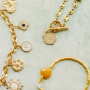 Get creative with stainless steel charms in flower shape