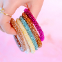 This is how to combine top faceted bracelets