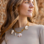 Get creative with large shell pendants