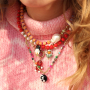 How to combine colourful glass beads