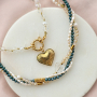 Create unique earrings and necklaces with top facet beads