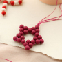 Design Christmas pendants with acrylic beads
