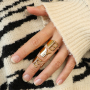 Stylish stainless steel rings