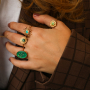 Inspiration time with stainless steel rings with enamel