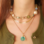 Mix & match with acrylic beads and golden details