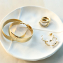 Inspiration time with stainless steel earrings